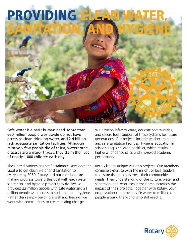 Water, sanitation and hygiene